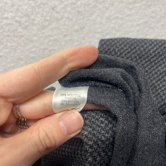 J. Jill Ponte Slim Leggings Women’s Medium Tall Gray Houndstooth Pant - Picture 3 of 4